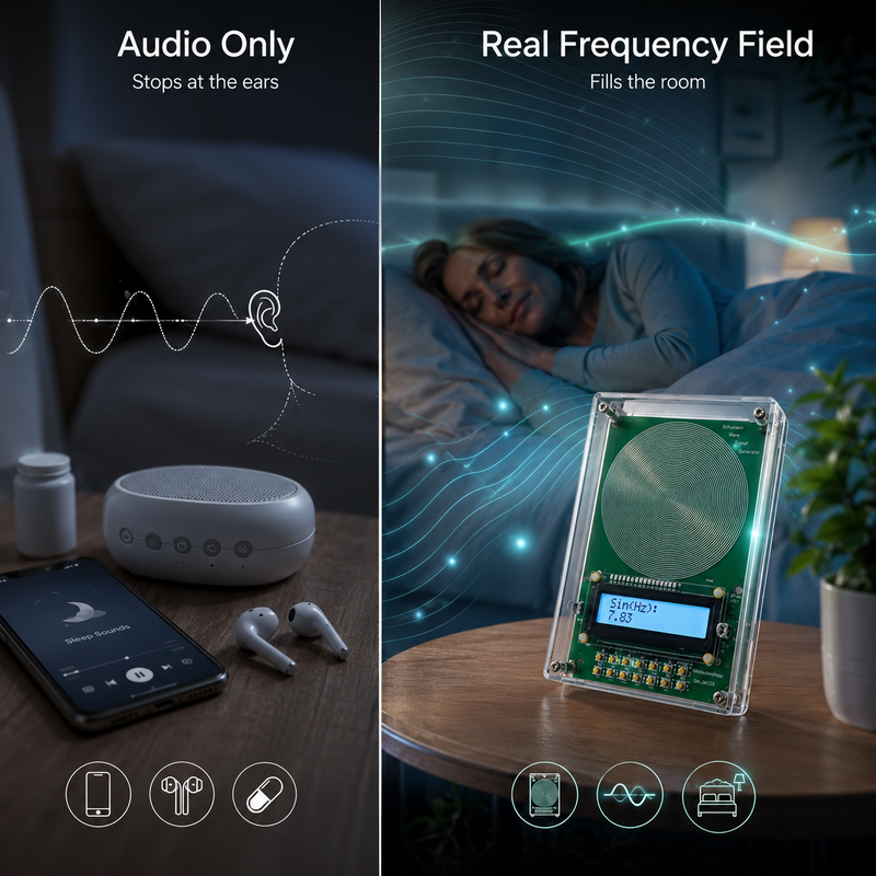 5. Real Frequency vs. Everything Else — Why 7.83 Hz Is the One Signal No Pill, Supplement, or App Can Replicate