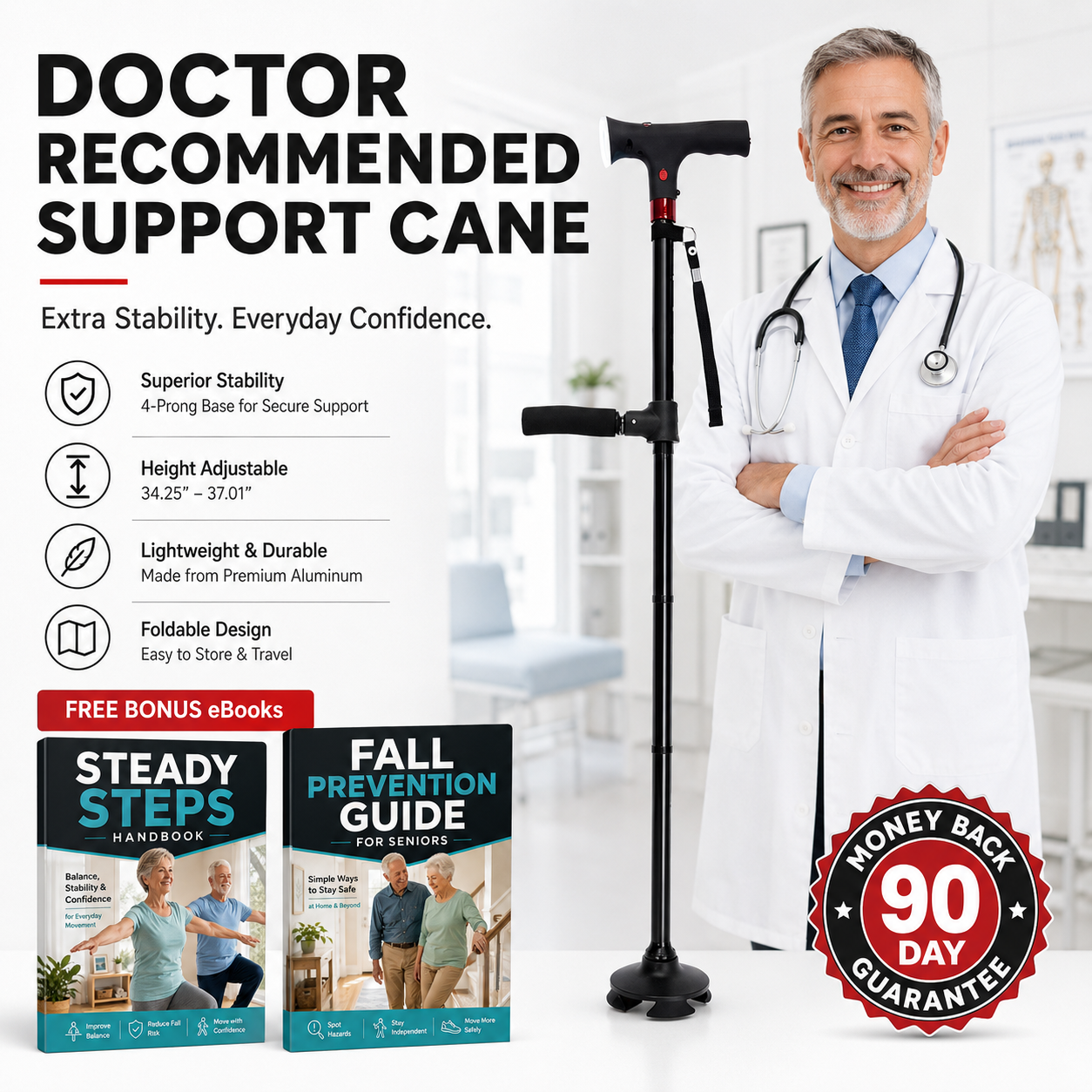 Ornelva™ StandSecure Cane