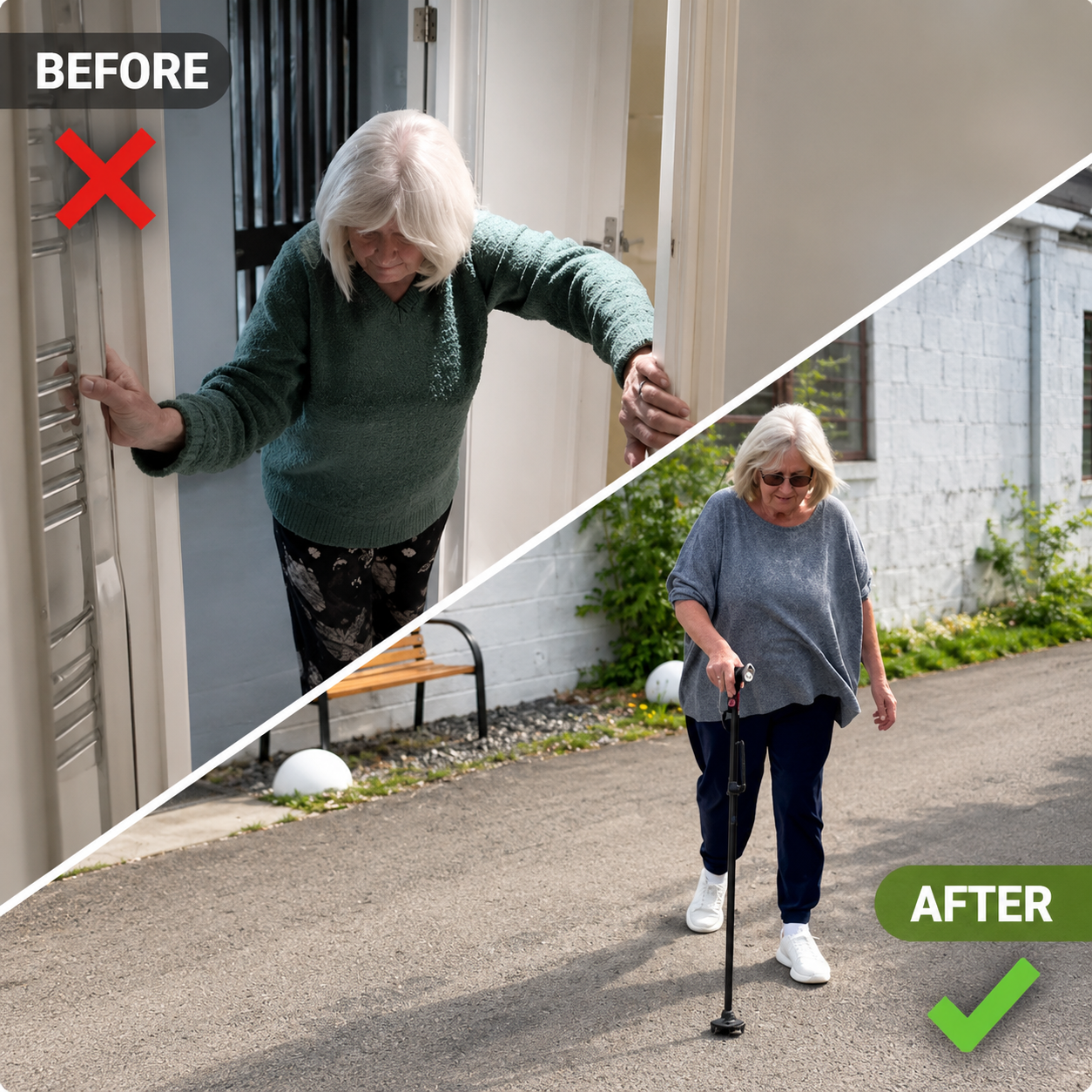 Ornelva™ StandSecure Cane